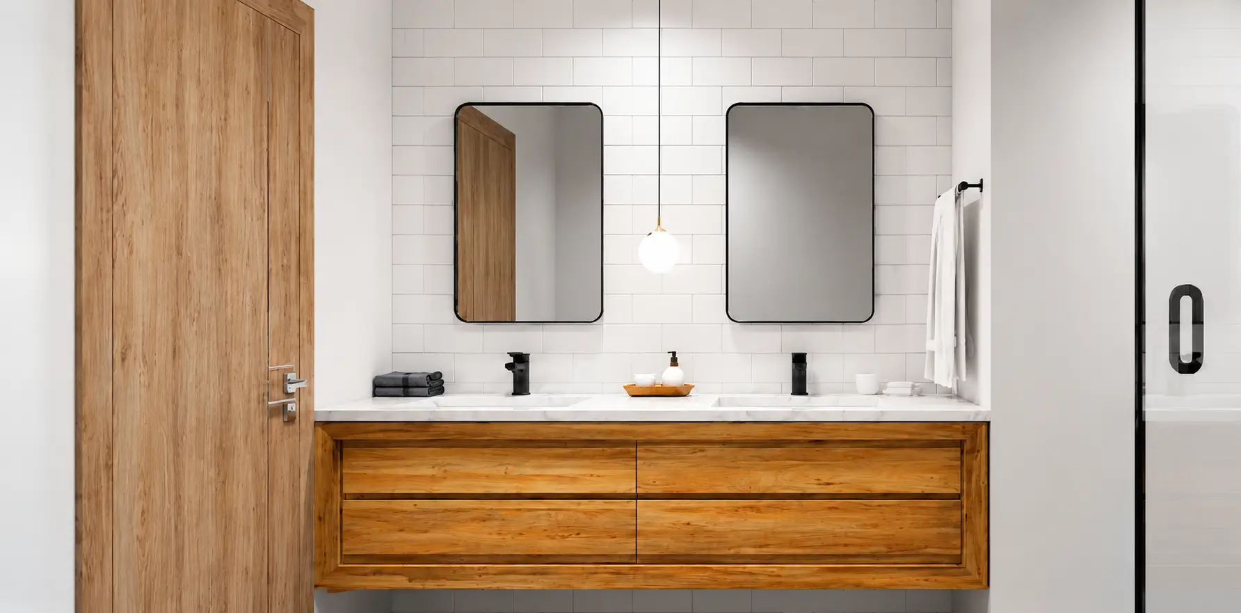 bathroom-floating-cabinets-rectangular-mirrors2